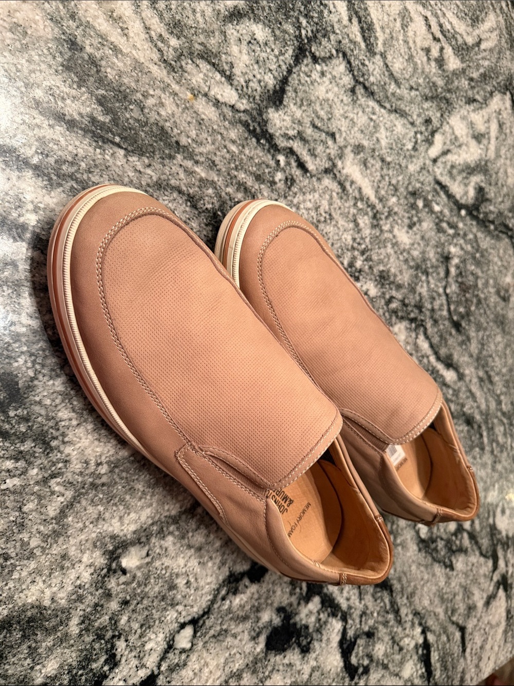 Johnston & Murphy Men's Slip-On Loafers in Light Brown